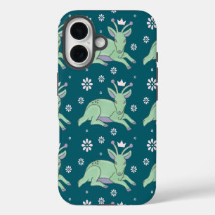 Coques iPhone 16 Peuple de cerfs extraterrestres Art folklorique