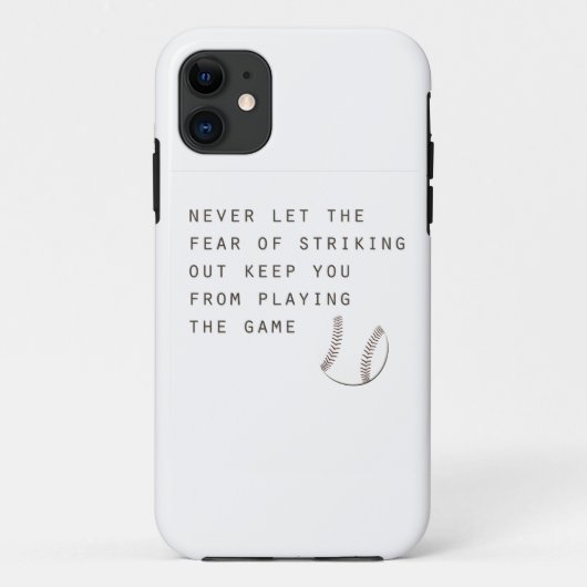 Coques Case-Mate iPhone peur de frapper un inspirant baseball moderne (Dos)