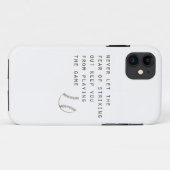 Coques Case-Mate iPhone peur de frapper un inspirant baseball moderne (Dos (Horizontal))