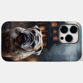 Coques Case-Mate iPhone Peur d'Halloween Bulldog (Verso (horizontal))