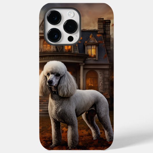 Coques Case-Mate iPhone Peur Halloween caniche (Verso)