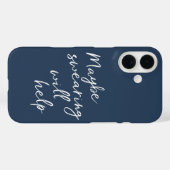 Coques Case-Mate iPhone Peut-Être Que Le Balayage Aidera Cheeky Snarky Dir (Verso (horizontal))