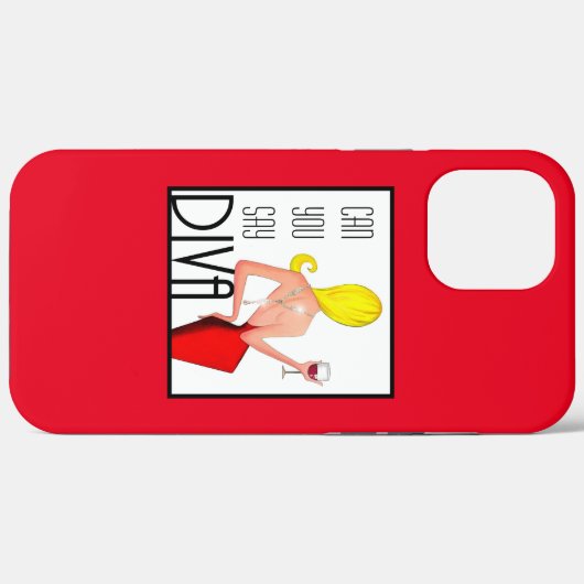 Coques Case-Mate iPhone "Peux-tu dire DIVA ?" (Verso (horizontal))