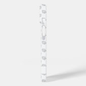 Coques Case-Mate iPhone Phalène Noir Et Blanc Avec Paons Et Nom Personnali (Verso / Gauche)