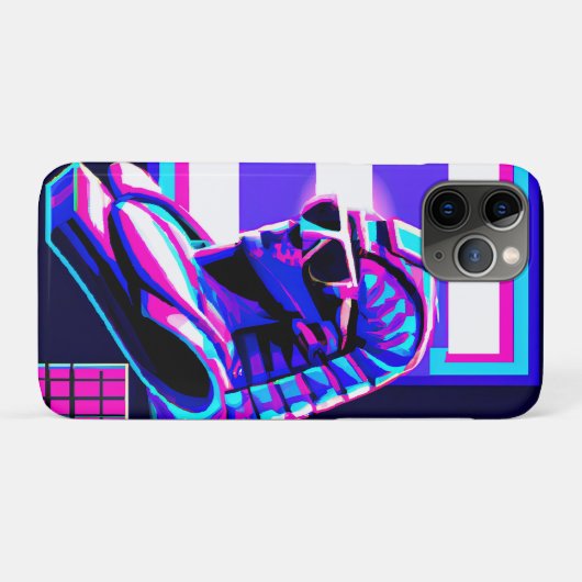 Coques Case-Mate iPhone Pharaon Synthwave (Dos (Horizontal))