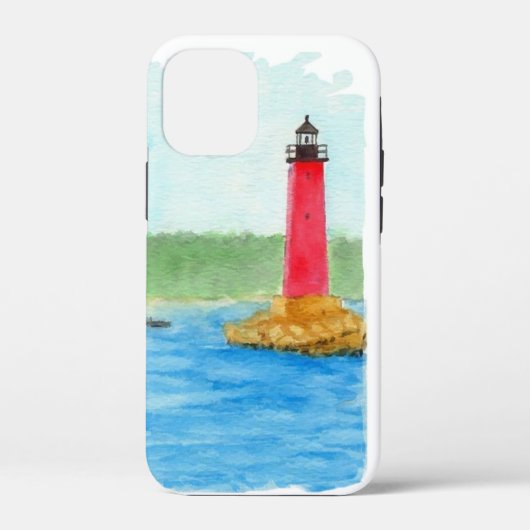 Coques Case-Mate iPhone Phare aquarelle (Verso)