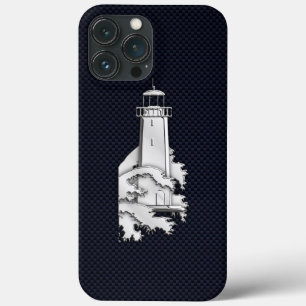 Case-Mate iPhone Case Phare Chrome Nautique sur l'impression de fibre de