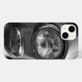 Coques Case-Mate iPhone Phare de la Chevy 55 en nuances de gris (Verso (horizontal))
