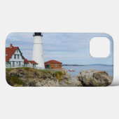 Coques Case-Mate iPhone Phare de Portland Headlight sur la côte rocheuse (Verso (horizontal))