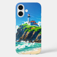 Phare d'été au bord de la mer