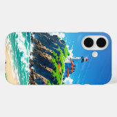Coques Case-Mate iPhone Phare d'été au bord de la mer (Verso (horizontal))