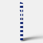 Coques Case-Mate iPhone Phare Silver Style sur Blue Nautical Stripes (Verso / Gauche)