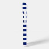 Coques Case-Mate iPhone Phare Silver Style sur Blue Nautical Stripes (Verso / Gauche)