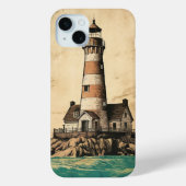 Coques Case-Mate iPhone Phare sur la côte (Verso)