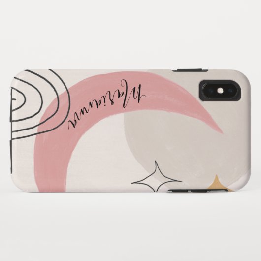 Coques Case-Mate iPhone Phase de lune céleste Abstraite (Dos (Horizontal))