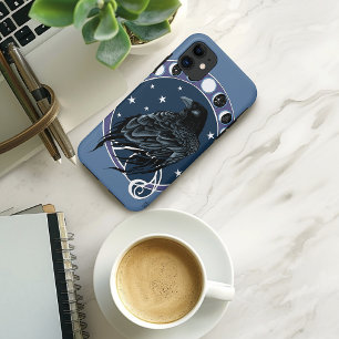 Case-Mate iPhone Case Phases de la lune corail Étoiles Bleu