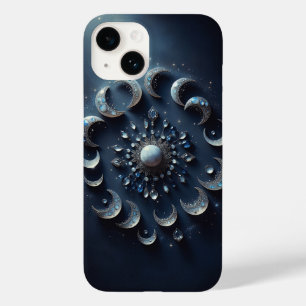Coque Pour iPhone 14 Phases Lunaires Célestes Mystiques - Élégants Bijo