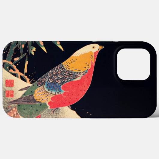 Coques Case-Mate iPhone Phéasant d'or dans la neige par Ito Jakuchu (Verso (horizontal))