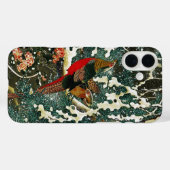 Coques Case-Mate iPhone Pheasants à Snow, Pine Tree, Roses, Japanese Flora (Verso (horizontal))