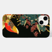 Coques Case-Mate iPhone Phéasé d'or en neige Antique Floral japonais (Verso (horizontal))