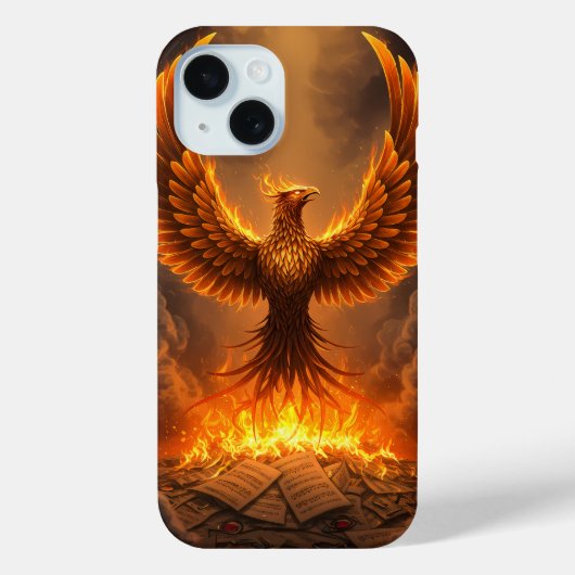 Coques Case-Mate iPhone Phénix ardent s'élevant (Verso)