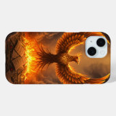 Coques Case-Mate iPhone Phénix ardent s'élevant (Verso (horizontal))