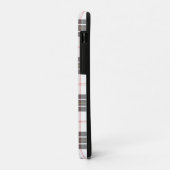 Coques Case-Mate iPhone Pherson tartan noir blanc plaid (Dos/Gauche)