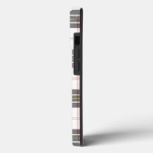Coques Case-Mate iPhone Pherson tartan noir blanc plaid (Verso / Gauche)