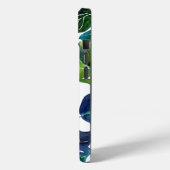 Coques Case-Mate iPhone Philodendron vert et bleu du feuillage Botanique (Verso / Gauche)