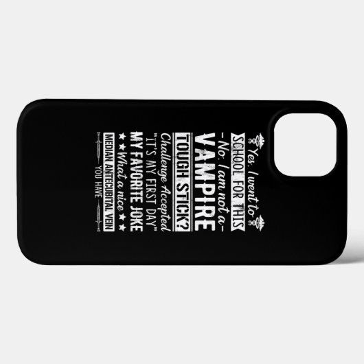 Coques Case-Mate iPhone Phlebotomy S Phlebotomist Vampire (Verso (horizontal))