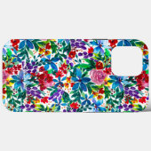 Coques Case-Mate iPhone Phoebe Aquarelle Floral Personnalisable (Verso (horizontal))