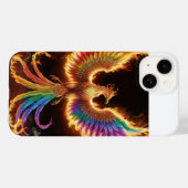 Coques Case-Mate iPhone "Phoenix Rising : Une danse des flammes" (Verso (horizontal))