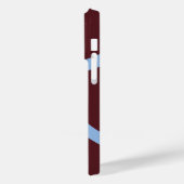 Coques Case-Mate iPhone Phone Case – Blue Lines on Burgundy (Verso / Gauche)