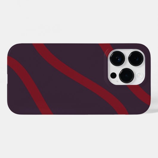 Coques Case-Mate iPhone Phone Case – Burgundy Lines on Dark Violet (Verso (horizontal))