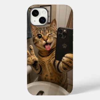 Coque Pour iPhone 14 Plus Phone Case - Funny Cat v3.45
