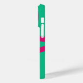 Coques Case-Mate iPhone Phone Case – Pink Lines on Green (Verso / Gauche)
