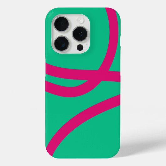 Coques Case-Mate iPhone Phone Case – Pink Lines on Green (Verso)