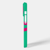 Coques Case-Mate iPhone Phone Case – Pink Lines on Green (Verso / Gauche)