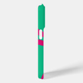 Coques Case-Mate iPhone Phone Case – Pink Lines on Green (Verso / Droite)