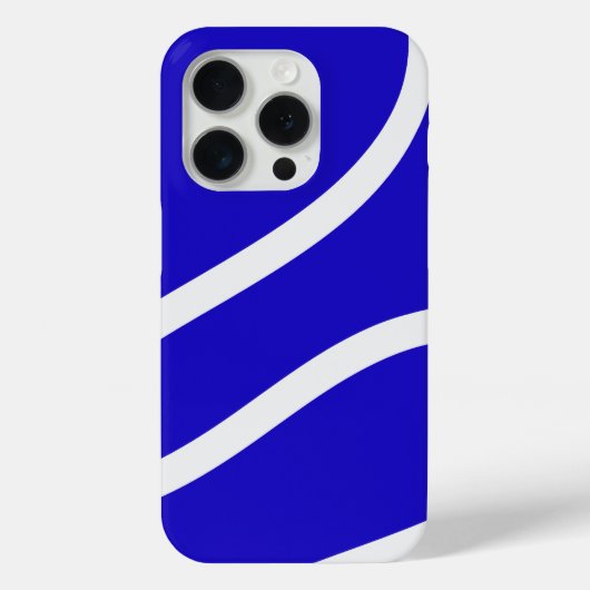 Coques Case-Mate iPhone Phone Case – White Lines on Blue (Verso)