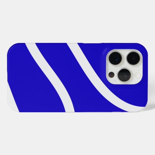 Coques Case-Mate iPhone Phone Case – White Lines on Blue (Verso (horizontal))