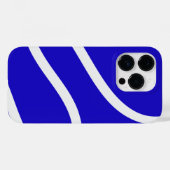 Coques Case-Mate iPhone Phone Case – White Lines on Blue (Verso (horizontal))