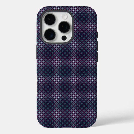Coques Case-Mate iPhone Phone case with a blue and pink geometric pattern (Verso)