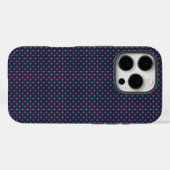 Coques Case-Mate iPhone Phone case with a blue and pink geometric pattern (Verso (horizontal))