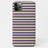 Coques Case-Mate iPhone Phone case with zigzag and striped pattern  (Dos)