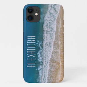 Case-Mate iPhone Case Photo Aérienne Sandy Beach Palm Coast Turquoise Se