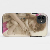 Coques Case-Mate iPhone Photo antique Victorian Woman and Dog (Dos (Horizontal))