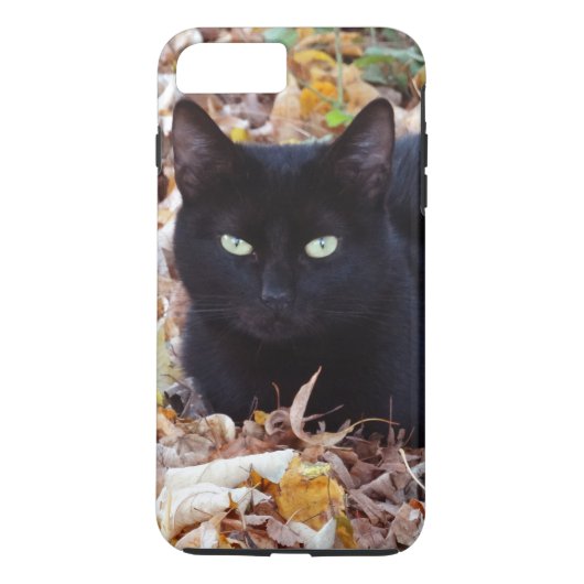 Coques Case-Mate iPhone Photo Apple iPhone 8 Plus/7 Plus, Tough Black Cat (Dos)