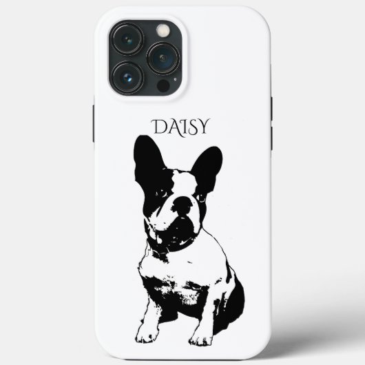Coques Case-Mate iPhone Photo Chien Personnalisé Chien Français Chien À Fa (Verso)