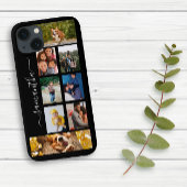 Coques Case-Mate iPhone Photo Collage Calligraphie Monogramme Nom Script